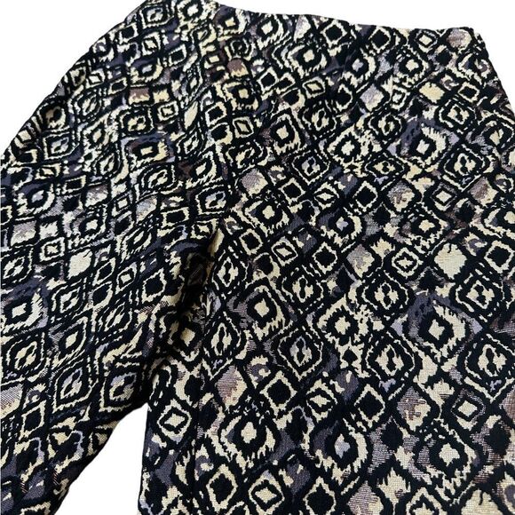 Free People Womens Mod Metallic Printed Cropped Pants Size 0 - Picture 7 of 14